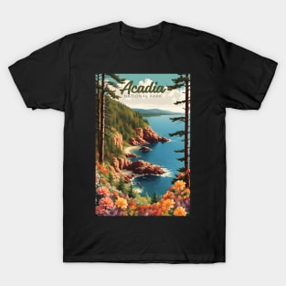 Acadia Beaches Forest And Mountain National Park T-Shirt